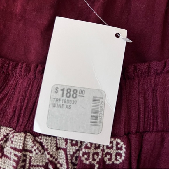 New Tularosa Fiona Wine Embroidered Dress XS - Picture 9 of 9